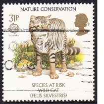 British Letter Marketing Stamps 1986 Protecting Nature 4-3: Wild Cats