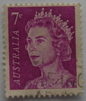 (Special Offer) Australian Letter Sales Stamp 1971 Queen Elizabeth II (7C)