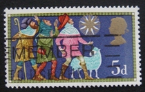 (Special offer) British Letter Sales Stamps 1969 Christmas 3-2: Three Shepherds