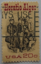 U.S. Letter Sales Stamps 1982 Author Horatio Alger 1-1: Ragged Dick