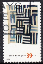 United States Letter Sales Stamps 2006 American Treasures Patchwork 10-5 (no teeth on top)