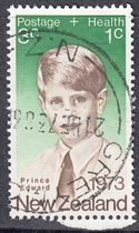 New Zealand Letter Marketing Stamp 1973 Health Prince Edward 2-1