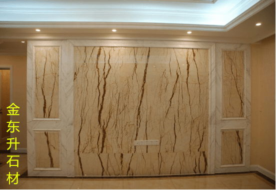 Wuhan stone custom Sofitel Gold natural marble Marble TV background wall door cover lines