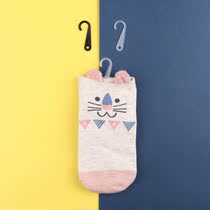 Socks adhesive hook plastic socks hook black transparent question hook packaging accessories hook hook hook white card hook