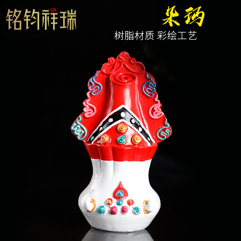 High 17cm painted Gallodma Tibetan Buddhism Supplies Waiye Dora The big painted Moonibao