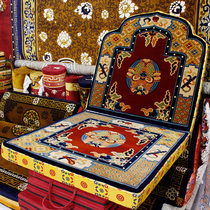 Tibetan style cushion cashmere wool eight auspicious gurus seat sofa back cushion soft and comfortable guru meditation cushion