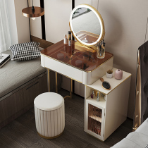 Light luxury dressing table small bedroom makeup table mini Nordic high-end net red ins style modern paint makeup table