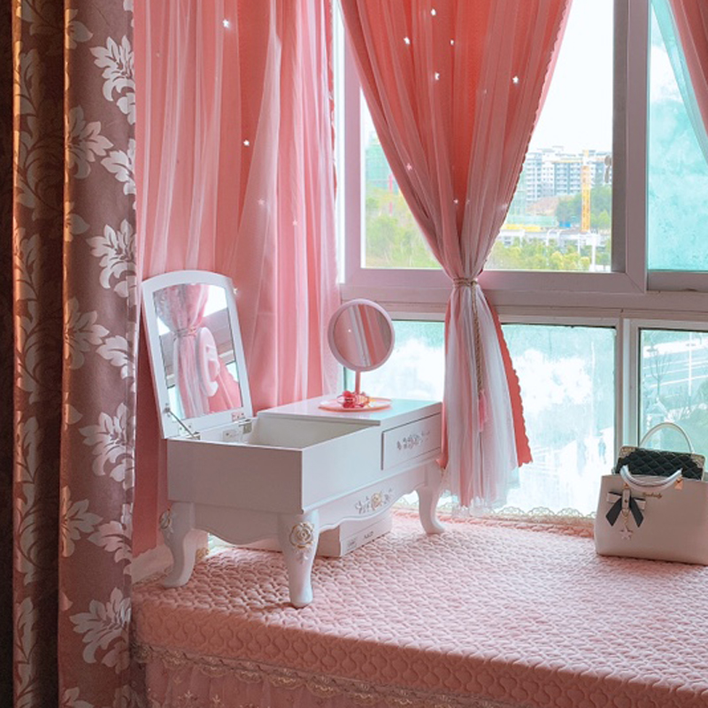 Bay window dressing table Multi-function net red mini dressing table Bedroom makeup table Nordic small simple makeup cabinet small