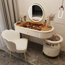 Light luxury dressing table bedroom small apartment Nordic Net red dressing table modern simple storage cabinet integrated makeup table