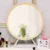 Nordic round LED makeup mirror Intelligent luminous three-color adjustable makeup table Desktop makeup mirror Fill light beauty mirror
