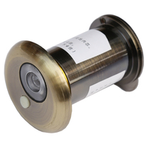 Household cat eye door mirror with doorbell two-in-one back cover anti-peeping anti-theft door hole HD wide-angle alloy door eye