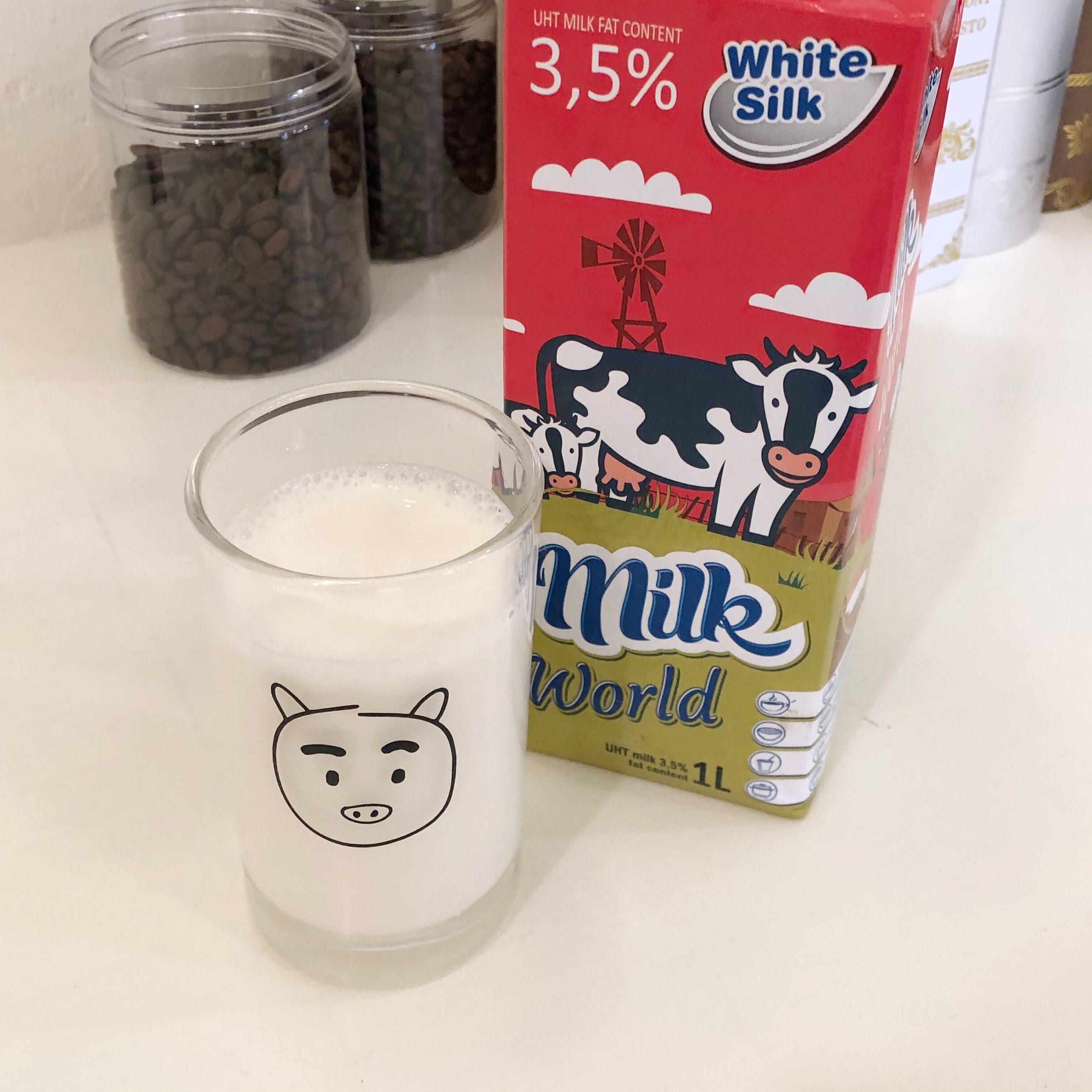 South Korea Ins Original Selling Cute Pig's Milk Cup Glass Cup Juice Cup Cute