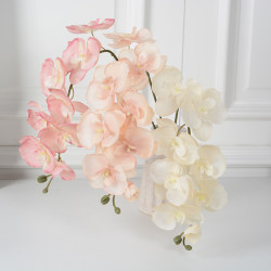 8 Autumn Retro Phalaenopsis Artificial Flowers Wedding Decoration Living Room Furnishings Home Decoration Manufacturer