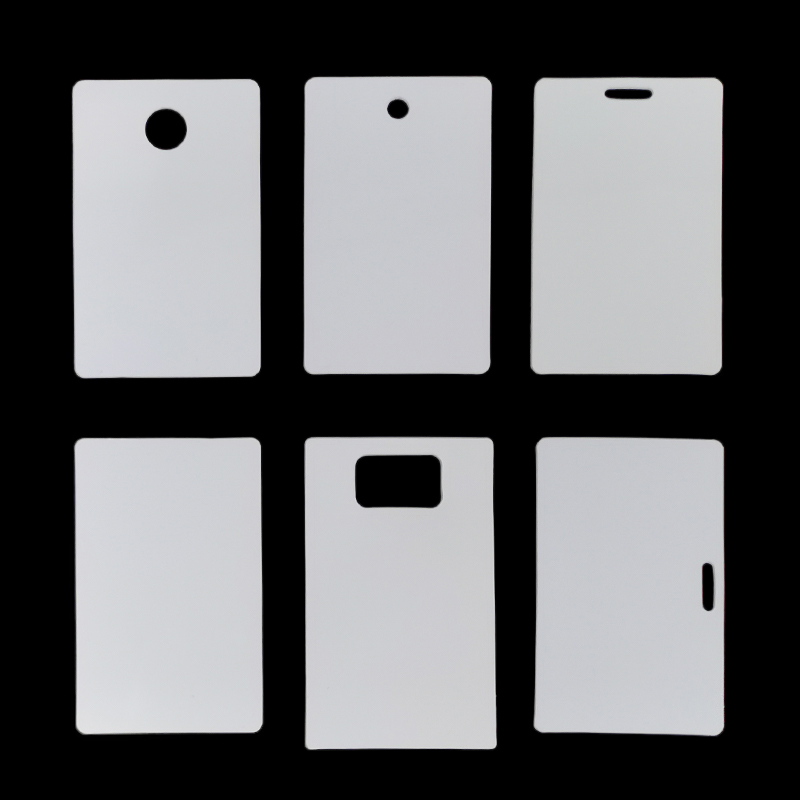 Plastic card blank PVC hanging card PP Color small listed Business hanger Membership Card Customized Color Specifications