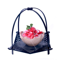 Black Japanese-style red Zi Ming Jinyue period Jing creative tableware container hotel chef supplies artistic conception dishes