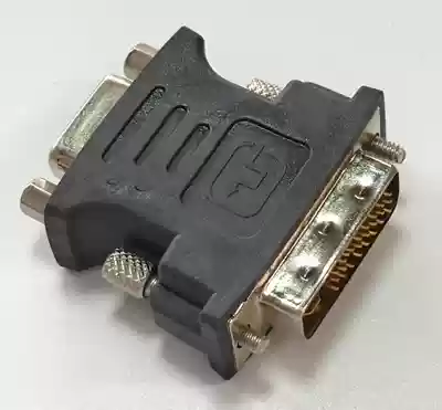 Computer screen graphics card adapter DVI 24 5-pin to VGA male port 303#