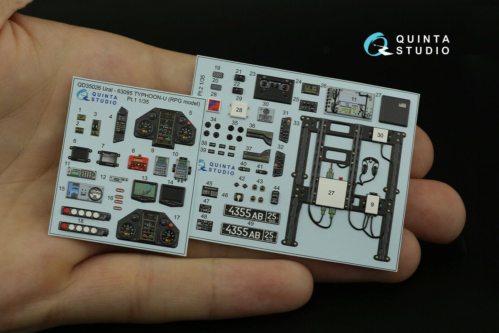 Модель военной техники quinta studio 35026 1/35 ural 63095 3d打印彩色贴 配rpg