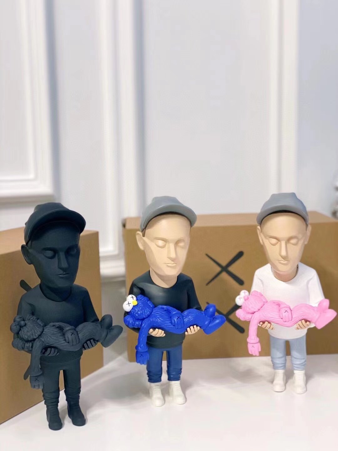 KAWS тенденция прилив бренд Тревога рабочая сила управлять смола украшение кукла модель Чаова деревня верх Ракоя Миядзаки кукла 