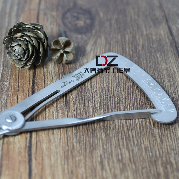 Precision inner caliper gauge thickness ruler measuring ruler 10mm caliper gold tool jewelry equipment