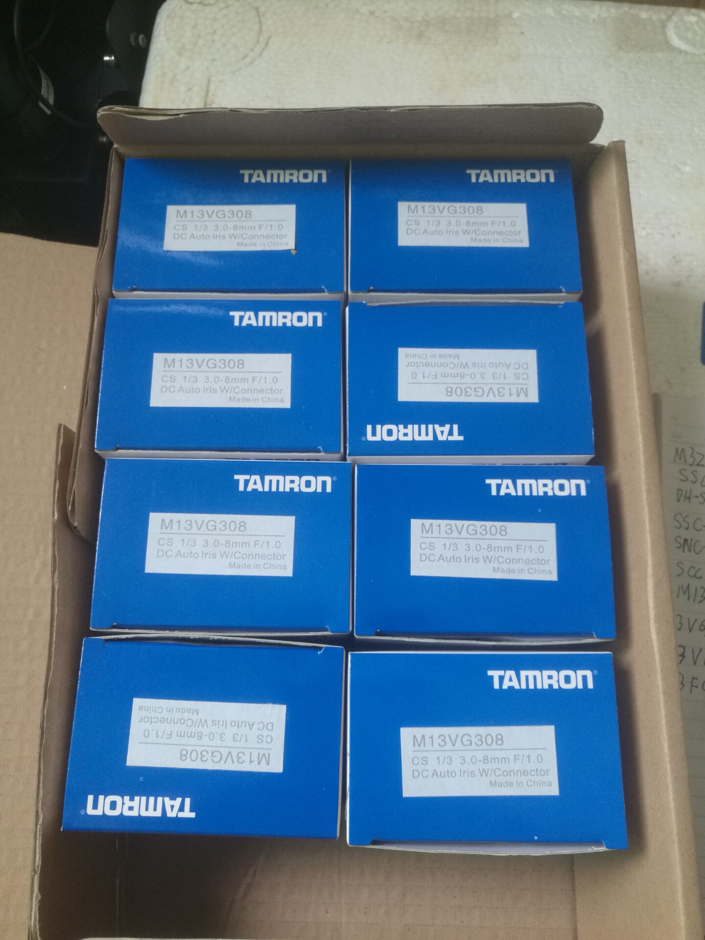 Original Tamron lens megapixel manual zoom M13VG308 3 0-8mm HD surveillance lens