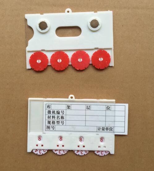 Magnetic material card 100*65K magnetic tag magnetic warehouse signage magnetic tag card