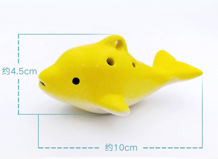 Phim hoạt hình Cá heo Ocarina Trẻ mới bắt đầu 6 Lỗ Alto C Mini Nhạc cụ Âm nhạc Đồ chơi Khai sáng - Nhạc cụ dân tộc cổ cầm và đàn tranh