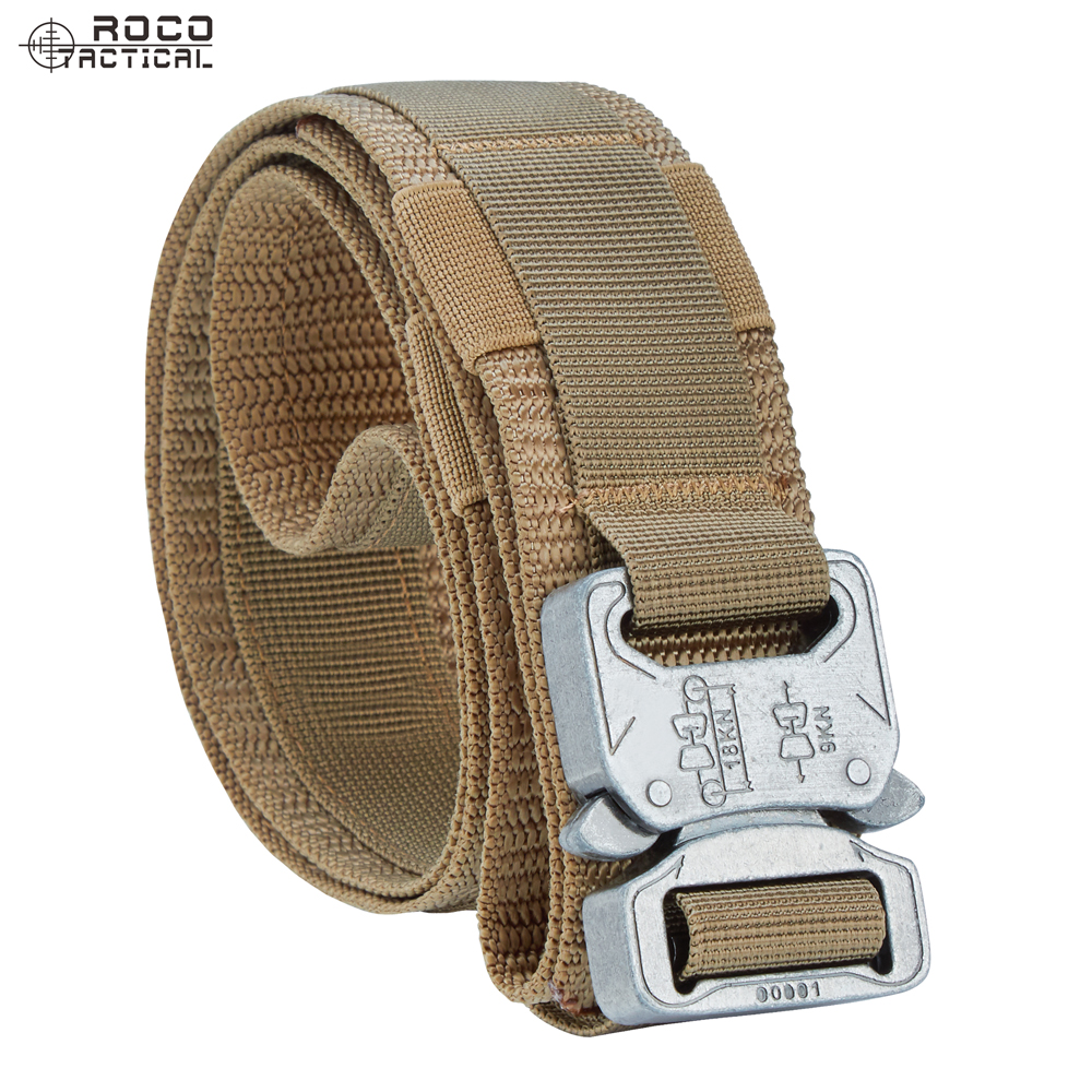 Cobra buckle tactical belt Men's military fan tactical belt Multi-functional nylon tactical training belt