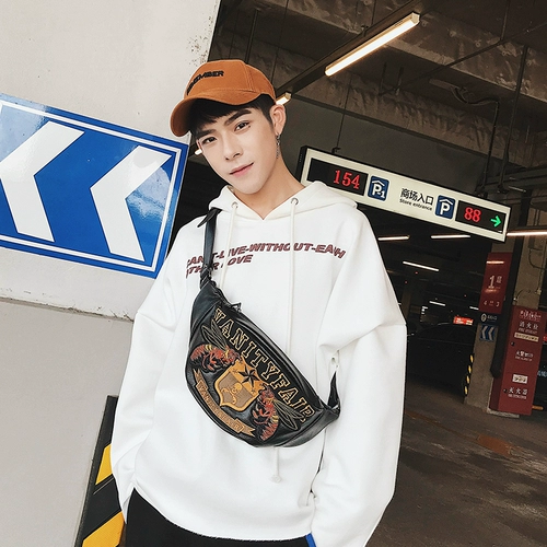 Оригинальная дизайнерская трендовая нагрудная сумка, поясная сумка, сумка через плечо подходит для мужчин и женщин, рюкзак, небольшая сумка, в корейском стиле