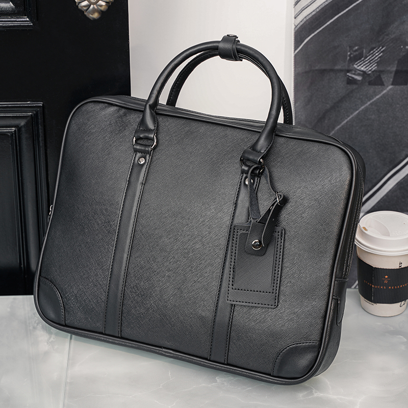 Fashion casual business briefcase computer bag trend Korean men's bag computer bag file bag shoulder messenger bag
