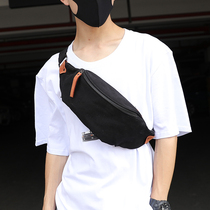 New Canvas Waist Bag Chest Bag Korean Mens Chest Bag Mens Bag Small Satchel Bag Trendy Waist Bag Chest Bag Cigarette Pack Trendy Bag