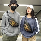 Оригинальная дизайнерская трендовая нагрудная сумка, поясная сумка, сумка через плечо подходит для мужчин и женщин, рюкзак, небольшая сумка, в корейском стиле