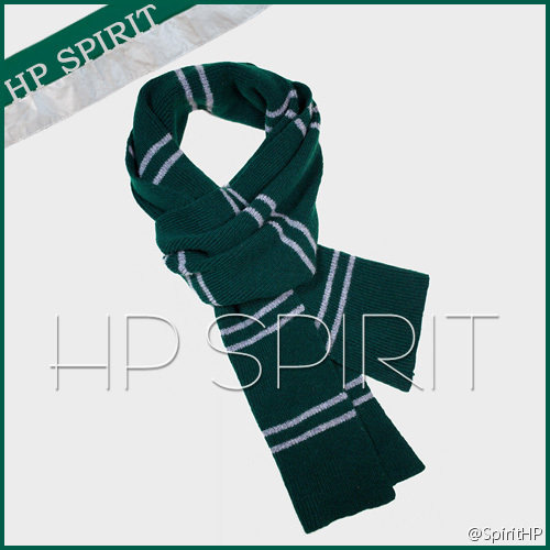 Harry Potter Genuine Slytherin House Pinstriped Scarf (Pure British Wool) Four Houses] in stock