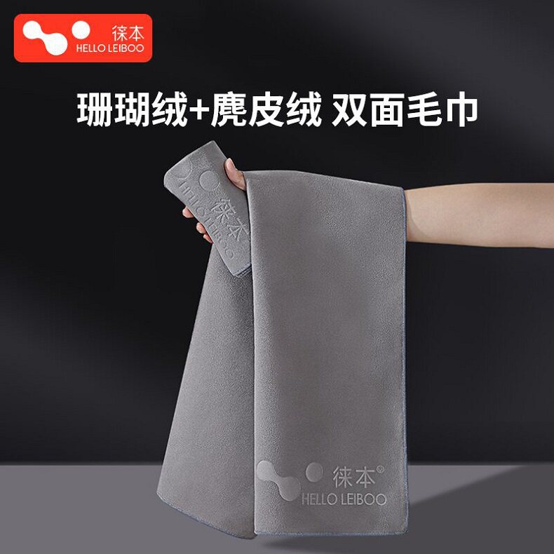 Laiben Car Wash Towel, Special Absorbent Car Interior Cleaning Cloth, Suede Cloth for Car Interior, Lint-Free, Double-Sided Thickened — تصویر 1