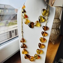 Heart of the Forest Joy of Morning and Dusk Design Natural Amber Beeswax Necklace Bracelet European Baltic Sea GEM ME