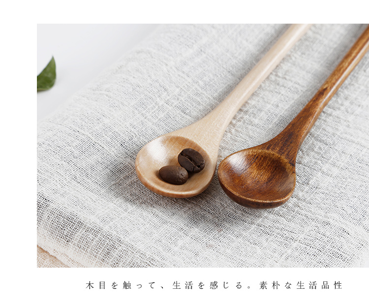Tay cầm dài khuấy thìa kiểu Nhật bằng thìa thìa mật ong lớn kéo dài thìa cà phê sữa trà que khuấy - Cà phê phin cafe nhôm