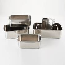 304 stainless steel deep square bucket with garlic onion seasoning deep square box refined deep bucket seasoning box thick stainless steel square plate