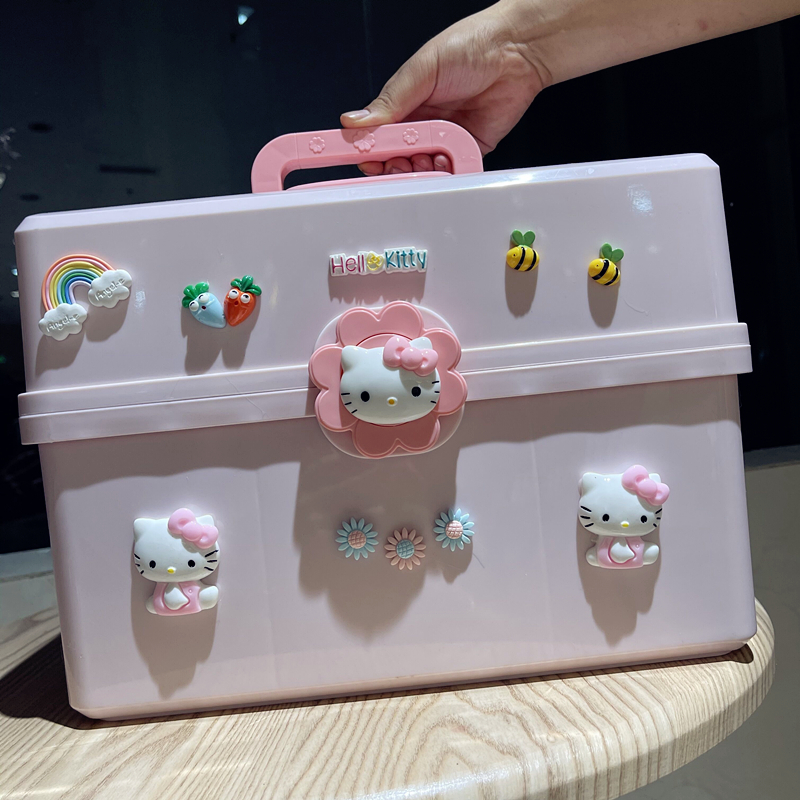 Children's Hairdress Box Large Capacity Hair Clip Baby Rope Accessories Girl Card Jewelry Multi-layer Box