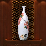Jingdezhen Ceramic Big Vase Living Room Langle Средняя белая фарфоровая бутылка Слэша современная рука с рукой
