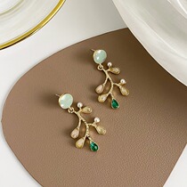 Hong Kong (designer) RVY 2021 New tidal tree branch earrings female summer simple temperament hipster