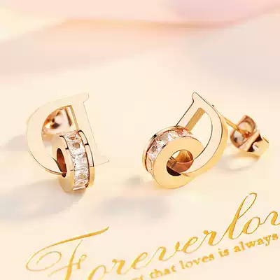 Hong Kong (designer) RVY 2021 new ear needle female personality simple small earrings high grade earrings tide