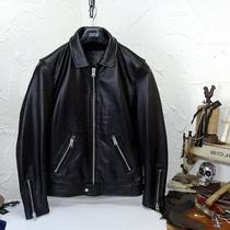 Opening impulse OEM export your first layer of sheepskin 30s lapel straight pull leather leather man