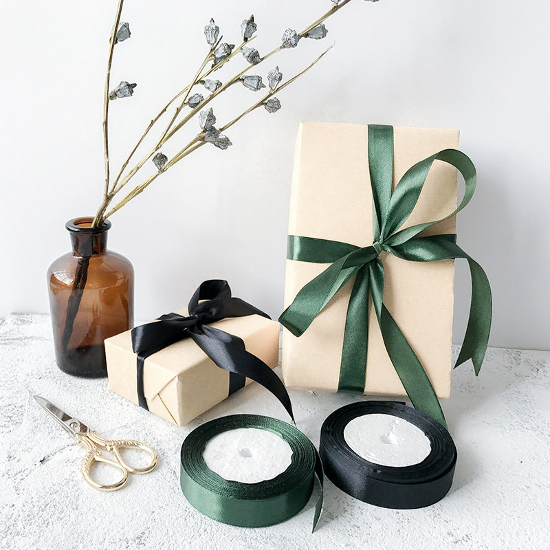 Pin Tang ribbon ribbon Polyester solid color handmade pull flower gift packaging festival wedding festival gift packaging DIY