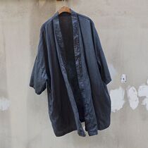 Chinese style mens vintage cardigan linen shirt mens loose short sleeve shirt cotton linen shirt size