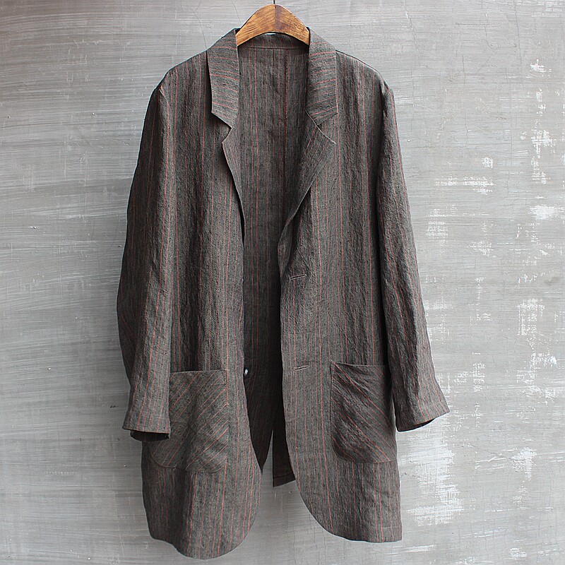 Men's spring and summer nine-point sleeve casual suit jacket top fashion popular suit medium and large size youth neutral trendy cool