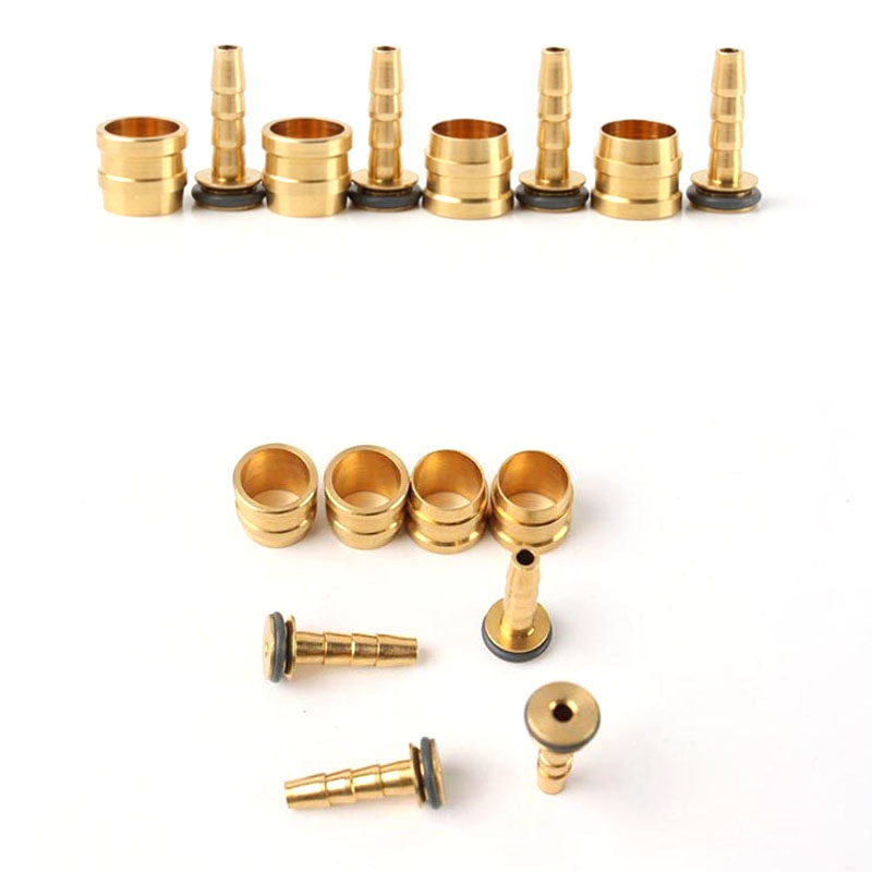 Cut tube pressed into oil needle olive head oil needle olive set disc brake joint oil disc 5 35mm tubing