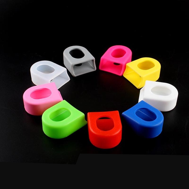 Cool riding bar Tooth Disc Crank Protective Sleeve Mountain Road Bike Large Fluted Disc Protective Sleeve Rubber Protection