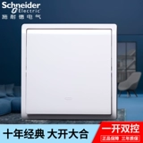 Schneider -Switch Panel Fengshang White Series 16a с флуоресцентным одноразовым одноразовым выключателем двойного обращения