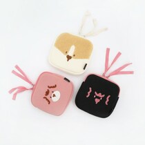 Korea Romane cute cartoon tampon storage bag portable makeup bag Lipstick bag Headphone cable bag pen bag