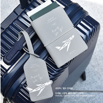 plepic Korea minimalist plane short passport bag strap passport travel ticket document storage bag