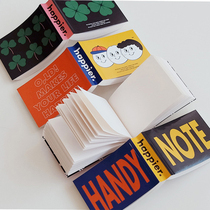 South Korea OLD portable portable blank small book cartoon note note note paper thick mini memo